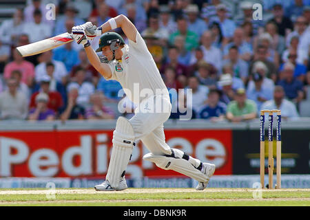 Manchester, UK. 2. August 2013. Steven Smith tagsüber zwei der Investec Asche 3. Testspiel im Old Trafford Cricket Ground, am 2. August 2013 in London, England. Bildnachweis: Mitchell Gunn/ESPA/Alamy Live-Nachrichten Stockfoto