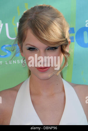 Taylor Swift 2011 Teen Choice Awards statt im Gibson Amphitheatre - Ankünfte Universal City, Kalifornien - 07.08.11 Stockfoto