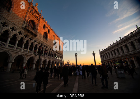 ungewöhnliche Pittoresque Blick auf Venedig Italien größten touristischen Ort in der Welt Stockfoto