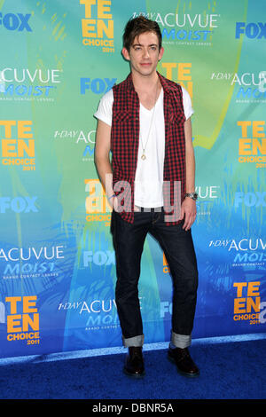 Kevin McHale 2011 Teen Choice Awards statt im Gibson Amphitheatre - Ankünfte Universal City, Kalifornien - 07.08.11 Stockfoto