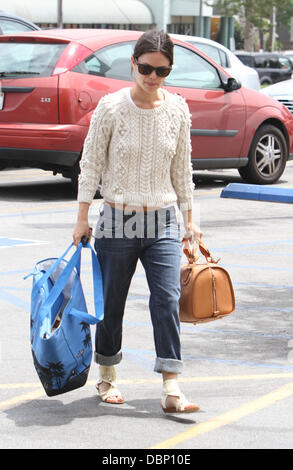 Rachel Bilson im Gleson Markt in Los Feliz Los Angeles, Kalifornien - 31.07.11 Stockfoto