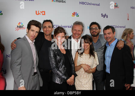 Hank Azaria, Anthony Head, Natasha Leggero & Free Agent-Cast, die Ankunft in der NBC-TCA Sommer 2011 alle Sterne Party im SLS Hotel Los Angeles, Kalifornien 01.08.2011 Stockfoto