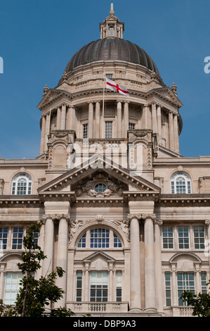 Port of Liverpool Building, Pier Head, Liverpool, UK Stockfoto