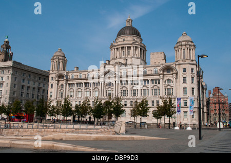Port of Liverpool Building, Pier Head, Liverpool, UK Stockfoto