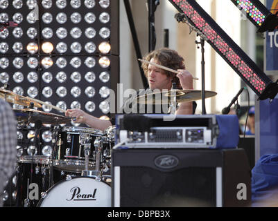 Chris Fryar, Trommeln der NBC und Toyota Konzertreihe präsentiert die Zac Brown Band New York City, USA - 12.08.11 Stockfoto