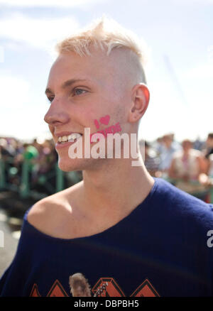 Atmosphäre Brighton Gay Pride 2011 Brighton, England - 13.08.11 Stockfoto