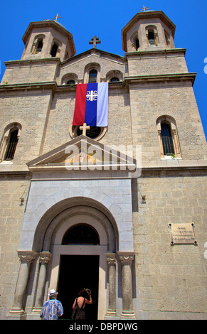 Kirche St. Nikolaus, Kotor, UNESCO World Heritage Website, Montenegro, Europa, Stockfoto