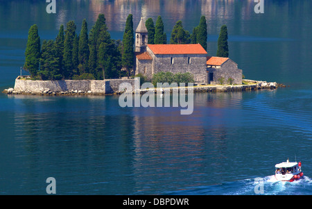 St. George Island, Bucht von Kotor, UNESCO World Heritage Site, Montenegro, Europa Stockfoto