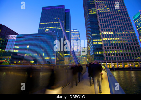 Canary Wharf Büro Gebäude, Docklands, London, Vereinigtes Königreich, Europa Stockfoto