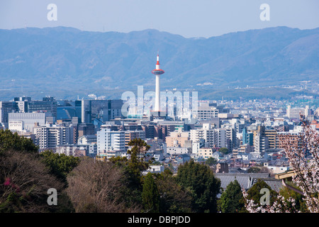 Blick von den buddhistischen Tempel Kiyomizu-Dera, Kyoto, Japan, Asien Stockfoto