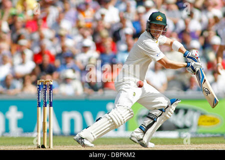 Manchester, UK. 2. August 2013. Brad Haddin tagsüber zwei der Investec Asche 3. Testspiel im Old Trafford Cricket Ground, am 2. August 2013 in London, England. Bildnachweis: Mitchell Gunn/ESPA/Alamy Live-Nachrichten Stockfoto