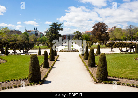 Paseo del Paraguay im Buen Retiro Park Stockfoto