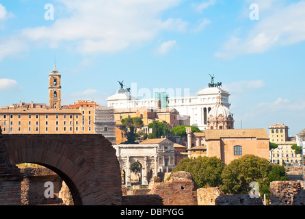 Das Forum Romanum, Rom Stockfoto