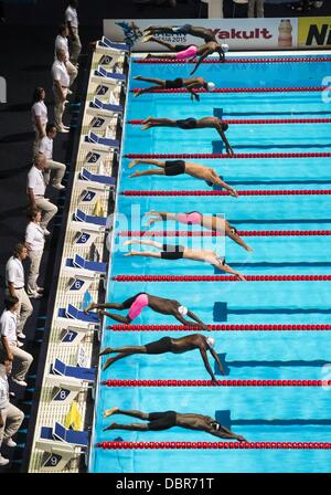 Barcelona Spanien. 2. August 2013. Ab 50 Freistil Männer 15 FINA World Aquatics Championships 14.Tag Swimming heizt Barcelona Credit: Aktion Plus Sport Bilder/Alamy Live-Nachrichten Stockfoto