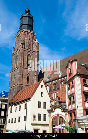 Kirche St. Elisabeth, Wroclaw, Polen Stockfoto