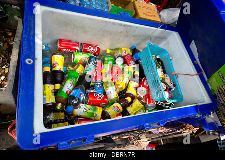 Verkauf von alkoholfreien Getränken in Bangkok, Thailand Stockfoto