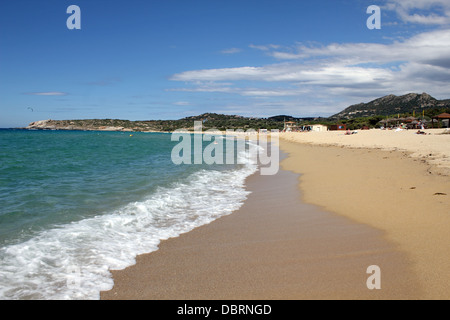 Der mediterrane Ferienort Algajola liegt zwischen Calvi und l ' Ile Rousse auf der Nord-Ostküste von Korsika, Frankreich. Stockfoto