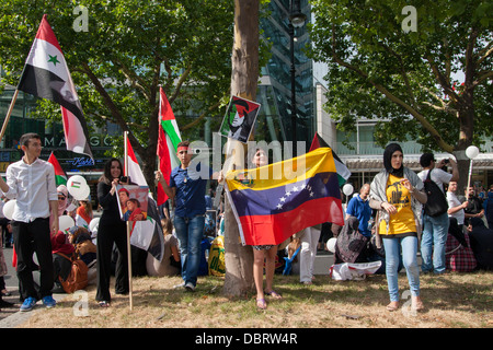 Al-Quds-Tag 2013 in Berlin. Stockfoto