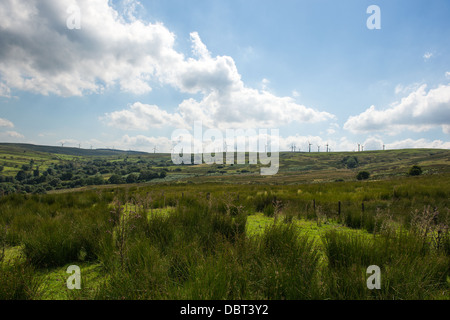 Carno Windpark auf Trannon Moor, Powys. Stockfoto