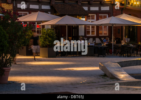 Nagold bei Nacht in der Morgendämmerung Stockfoto