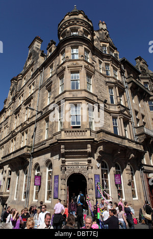 Die wollenen Mühle an der Royal Mile in Edinburgh, Schottland. Stockfoto