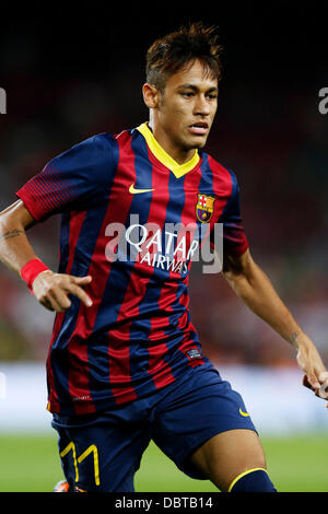 Barcelona, Spanien. © 2. August 2013. Neymar (Barcelona) Football / Soccer: die Joan Gamper Trophäe entsprechen Betweena FC Barcelona mit 8: 0 Santos FC im Camp Nou in Barcelona, Spanien. Kredit: D. Nakashima/AFLO/Alamy Live-Nachrichten Stockfoto