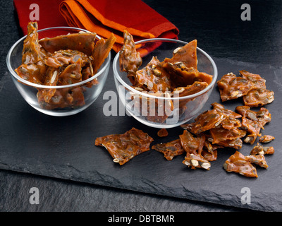 Smokey Kürbis Samen spröde Stockfoto