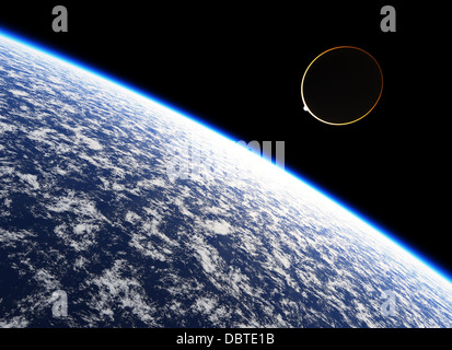 Atmosphäre des Planeten Erde. Stockfoto