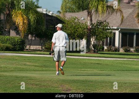 Golfen auf dem Golfplatz Amelia im Mallory Hill Country Club in The Villages, Florida Bewohner. Stockfoto