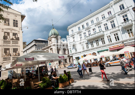 Ulica Piotrkowska, Lodz, Polen Stockfoto