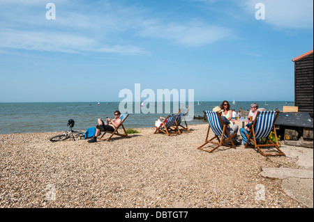 Whitstable Küste Meer Meer Meer Stockfoto