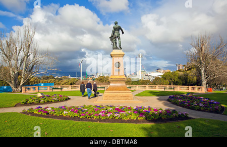 Colonel Light-Statue am Montefiore Hill in North Adelaide South Australia Stockfoto