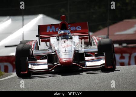 Lexington, Ohio, USA. 4. August 2013. IZOD Indycar Series, Honda Indy 200 in Mid-Ohio, Lexington, Ohio, USA, August 2-4 2013, SEBASTIEN BOURDAIS, Dragon Racing Credit: Ron Bijlsma/ZUMAPRESS.com/Alamy Live-Nachrichten Stockfoto