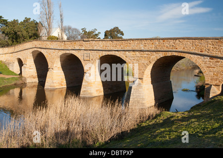 Historische Brücke Richmond in Richmond in der Nähe von Hobart, Tasmanien, Australien Stockfoto