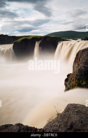 Godafoss Wasserfall, Region, Nordisland, Polarregionen Stockfoto