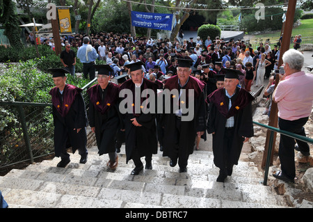 Die Promotion-Abschlussfeier. Universität Haifa, Israel Mai 29. 2013 Stockfoto