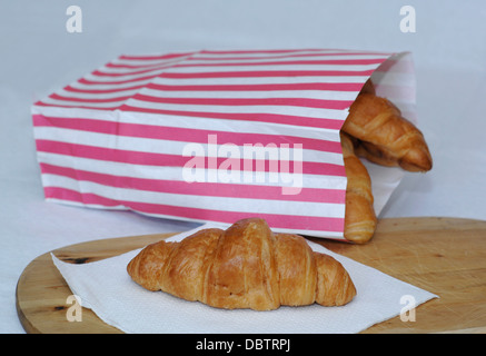 Frische Butter croissants Stockfoto