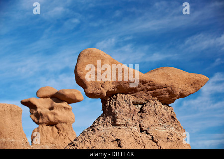 Hoodoo oder Goblins, Goblin Valley State Park, Utah, Vereinigte Staaten von Amerika, Nordamerika Stockfoto