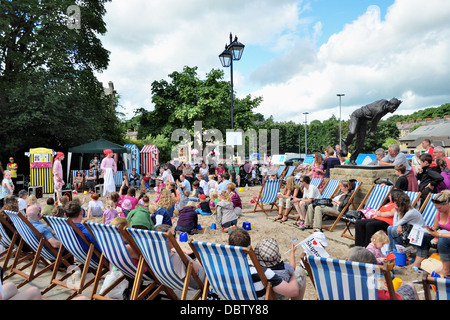 Urbaner Strand, Skipton. Festival von Yorkshire Stockfoto