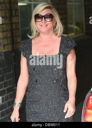 Amanda Redman prominente außerhalb der ITV-TV-Studios London, England - 22.08.11 Stockfoto