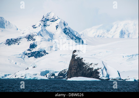 Gletscher und Eisberge in den Polargebieten Cierva Bucht, Antarktis, Stockfoto