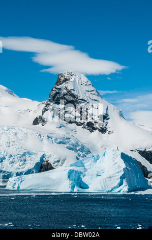 Gletscher und Eisberge in den Polargebieten Cierva Bucht, Antarktis, Stockfoto