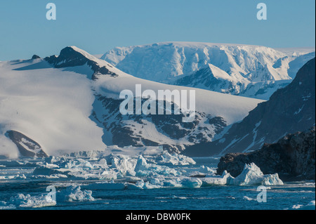 Gletscher und Eisberge in den Polargebieten Cierva Bucht, Antarktis, Stockfoto