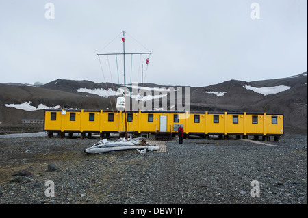 Henryk Arctowski Polnisch Antarktisstation, King George Island, Antarktis, Süd-Shetland-Inseln, Polarregionen Stockfoto