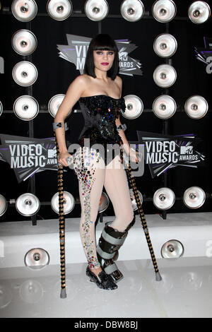 Jessie J 2011 MTV Video Music Awards statt, bei LA Live - Ankünfte Los Angeles, Kalifornien - 28.08.11 Stockfoto