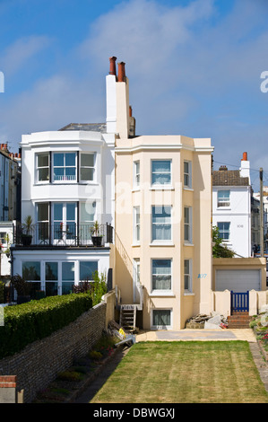 Außenseite des Regency Stadthäuser auf Marine Parade Brighton East Sussex England UK Stockfoto