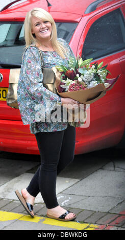 Sally Lindsay im ITV Studios London, England - 06.09.11 Stockfoto