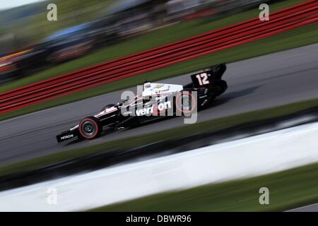 Lexington, Ohio, USA. 4. August 2013. IZOD Indycar Series, Honda Indy 200 in Mid-Ohio, Lexington, Ohio, USA, August 2-4 2013, wird POWER, Team Penske Credit: Ron Bijlsma/ZUMAPRESS.com/Alamy Live-Nachrichten Stockfoto