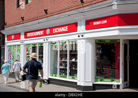 WeBuy WeBuy.com Exchange Shop Außenansicht York North Yorkshire England Vereinigtes Königreich GB Großbritannien Stockfoto