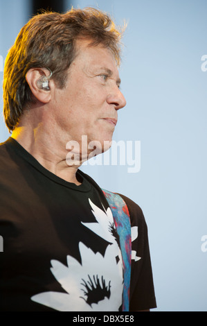 LINCOLN, CA - 3 AUGUST: Robert Lamm von der Rockband führt Chicago auf der Bühne im Thunder Valley Casino Resort am 3. August in Li Stockfoto